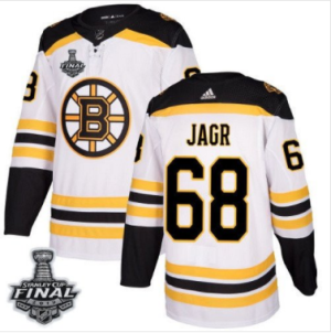 Bruins #68 Jaromir Jagr Weiß 2019 Stanley Cup Final Stitched